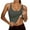 Grey, variant on Public Tank Top with Built in Bra for Women Cropped Summer Sleeveless Square Neck Casual Basic Tops Slim Fit T Shirts 2026 Green S
