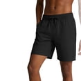 thumbnail image 2 of Mens All Day Comfy Pull-On Shorts 7" - Golf Casual Elastic Waist Quick Dry Cooling Shorts for Athletic Daily with Pockets Big and Tall Size S-4XL Black, 2 of 9