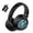 Black, variant on Wireless Gaming Headset for PS5/PC/PS4/Switch,Wired/2.4G/Bluetooth Gaming Headphones with Mic/Surround Sound/Space Capsule Design and Cool Linght/1000mAh Large Battery/Black
