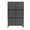 Black/Chevron, variant on Kozyard Metal Privacy Screen 74" H x 47.2" W Decorative Outdoor Divider with Stand Panels Freestanding Screen Set for Deck Patio Balcony Garden Outdoor&Indoor(Black/Organic Fracture)