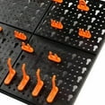 thumbnail image 4 of 10-Piece Tool Hanging Hook Pegboard Wall Mounted Hardware Organizer Kit for Garages & Workshops | Durable Plastic Plate Box, Easy Installation, Versatile Storage, 4 of 8