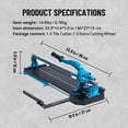 thumbnail image 2 of Ourlova Manual Tile Cutter -Porcelain Ceramic Cutter With Tungsten Carbide Wheel,Infrared Positioning, Anti-Skid Feet,for Workshops Industrial Sites., 2 of 9