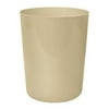 Mainstays Plastic Vallejo Tan Wastebasket, 1 Each