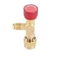 thumbnail image 1 of Refrigerant Valve Brass  Control Valve Regulating Valve Shut Off Valve for Refrigerant Charging Hose R410A with High Strength Thickened Body Durable Easy to Use Minimize, 1 of 7