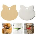 thumbnail image 2 of 2 etiquetas de identificación para mascotas de acero inoxidable, para perros y gatos., 2 of 7