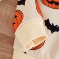 thumbnail image 6 of Godom Toddler Girl Sweatshirts Halloween Pumpkin Printed Cotton Casual Crew Neck Long Sleeve Tops Shirt, 6 of 7