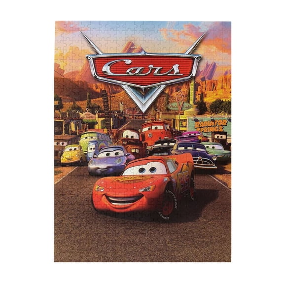 500 Pieces Puzzles Lightning McQueen Wooden Puzzle Large Puzzle Game Artwork Family Decorations Unique Puzzle Gift