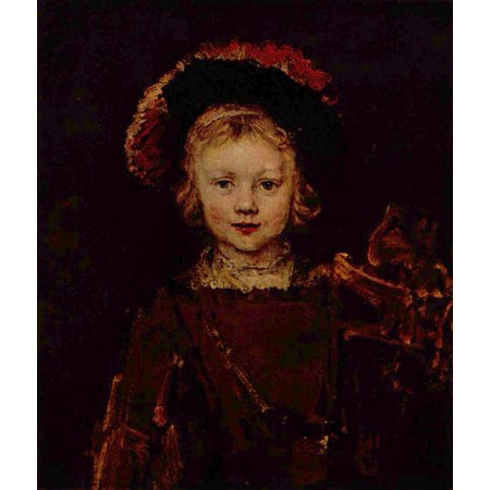 Portrait Portrait 27 Wall (Framed Art for Your Wall Rembrandt Harmensz. van Rijn - Portrait Of A Boy (Titus Rembrandt'S Son) 10 x 13)