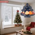thumbnail image 3 of Stylish Metal Hanging Christmas Tree Wind Spinner - Modern Design with Layered White Lines & Colorful Ornaments for Garden Decor, 3 of 7