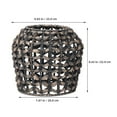 thumbnail image 2 of SOPOTUTU Lampshade Black Hyacinth Rustic Decorative Lighting Living Room 1Set, 2 of 6