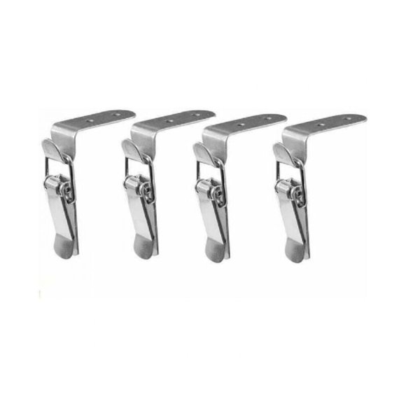 8 Pcs Fermeture à bascule, Fermeture à Levier à Ressort Loquet bascule en Acier Inoxydable pour Coffre à Outils, Levier de verrouillage, Tirant, boîte à Outils, placard, armoire, boîte (8 Pcs)