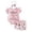 R111-Pink, variant on RMGVDSD Baby Girl Clothes Baby Girls Cowgirl Outfit Short Sleeve Letter Print Romper Bodysuit and Shorts with Headband 3Pcs Set 3-6 Months