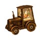 thumbnail image 3 of Tractor navideño iluminado con purpurina cálida y remolino. Funciona con pilas o con alimentación USB. Papá Noel, 3 of 9