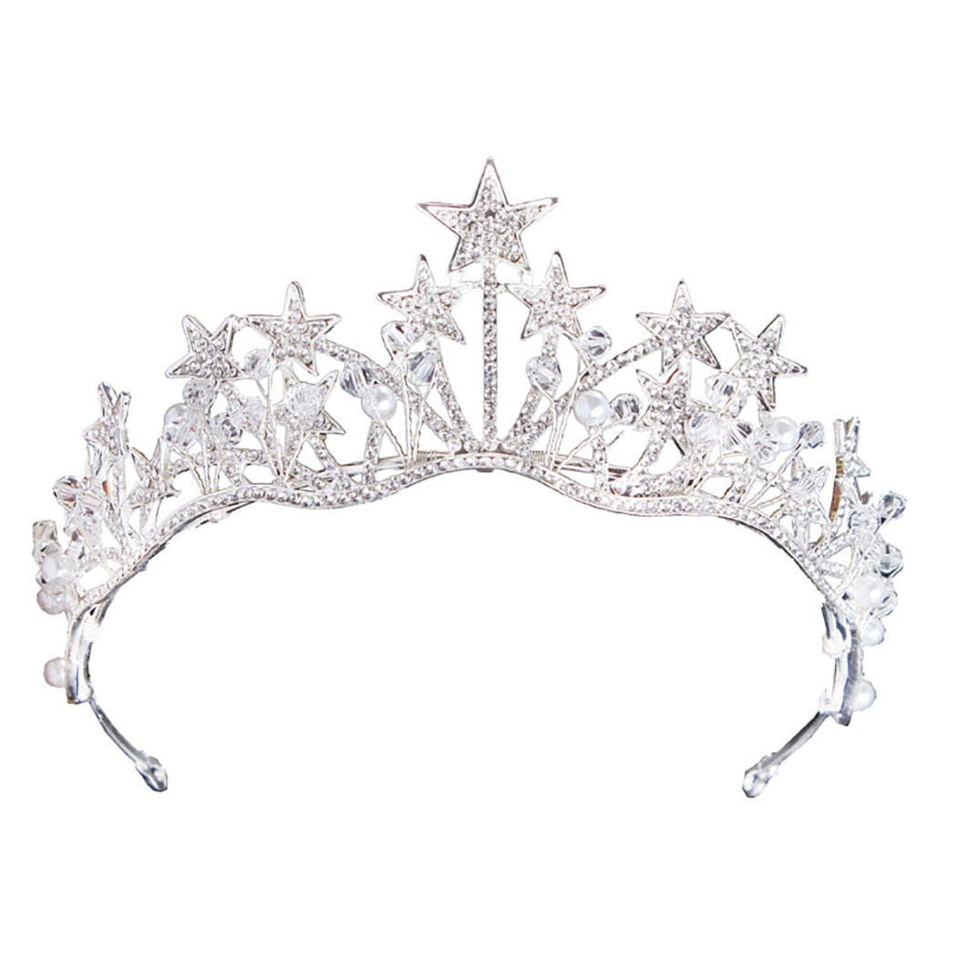 Full Clear Crystal 5.5cm High Adult Wedding Party Pageant Prom Tiara Crown 