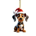 thumbnail image 2 of Funny Dog Christmas Ornament - Cute Realistic Hanging Decor for Tree, Wall, Home & Holiday Parties - Festive Indoor Outdoor Decoration - Perfect Gift for Friends & Family, 2 of 6