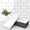 Glossy White-3" X 6“, variant on 102-piece Peel And Stick Wall Tile For Kitchen Backsplash  Bathroom Fireplace 3in. * 6in. On Subway Glossy White