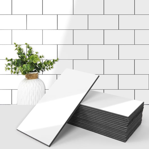 Azulejo de pared despegable y pegado Art3d para protector contra salpicaduras de cocina