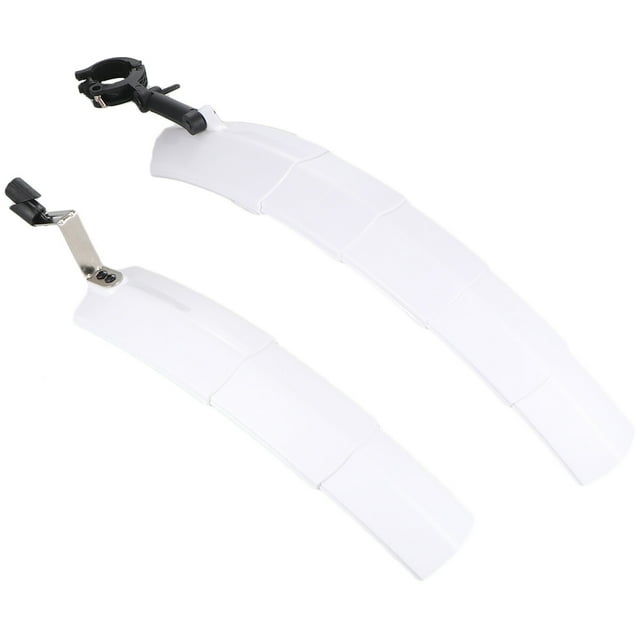 EeaseCA 1 Set Telescopic Bike Accessories Road Bike Mud Guard Adjustable Cycling Mount Bike Riding Equipment Accessories (White)