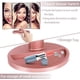 thumbnail image 4 of Lighted Makeup Mirror - with 3X/2X Magnification - Tri-Fold Mirror with 21 LED Lights, Touch Screen Switch, 180 Adjustable Stand - Dual Power Supply -, 4 of 5