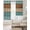 turquoise, variant on Farmhouse Yellow Brown Black Out Curtains 84 Inch Long for Living Room, Vintage Wooden Striped Blackout Curtain Shade Thermal Insulated Window Curtains Grommet Drapes 42"x84" 2 Panels