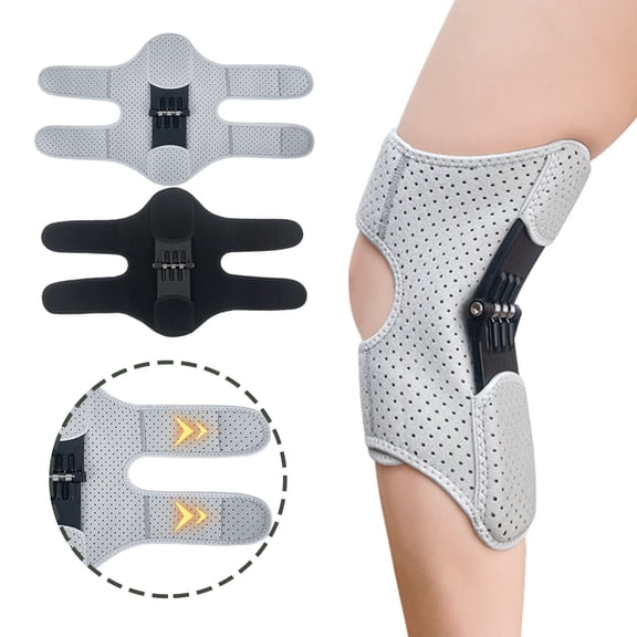 Adult Knee Support Booster, Climbing Squat Walking Protective Gear, Auxiliary Patella Stabilizer Brace, Joint Pain Relief Pad for Sports Hiking Daily