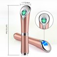 thumbnail image 5 of PRETTY SEE Sonic Vibration Facial Massager Eye Massage Tool Skin Care Device for Eyes, Face and Neck, USB Charging, Rose Gold, 5 of 6