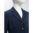 thumbnail image 4 of Doomiva Blazer Jacket for Kids Girls Long Sleeve Solid Lapel Formal Suit Coat School Uniform Dress Tops with Pocket Navy Blue 16, 4 of 8