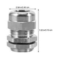 thumbnail image 6 of MIPCASE Strain Relief Cable Connector Pass Through Joint for Armored Cables Seal for Outdoor Sockets and Junction Boxes, 6 of 6