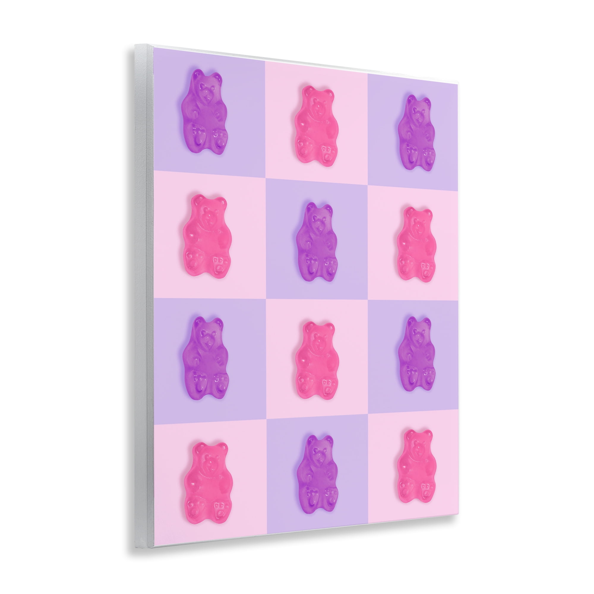Stupell Industries Pink & Lilac Candy Bears Wall Plaque Art, design by LISH Creative