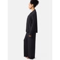 thumbnail image 6 of Ingrid & Isabel For Every Belly Women's Maternity Long Sleeve Button Down Shirt & Open Leg Pajama Set, Sizes S-XXXL, 6 of 11