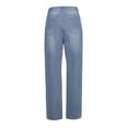 thumbnail image 2 of Kmbangi Women's Jeans, All-Match High Waist Loose Ripped Pants for Party, 2 of 6