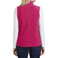 thumbnail image 5 of Mafoose Women's Tricot Pockets Lightweight Microfleece Vest Dark Fuchsia 3XLarge, 5 of 5