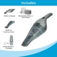 thumbnail image 3 of BLACK+DECKER dustbuster; QuickClean, Cordless Handheld Vacuum, Lightweight Portable Design, 3 of 17