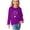 41-purple kids shirts, variant on UPPADA Cute Tops for Girls Funny Print T-Shirts Crew Neck Long Sleeve Pullover Casual Comfy Kids Shirts Graphic Sweatshirt 4 Years, Days