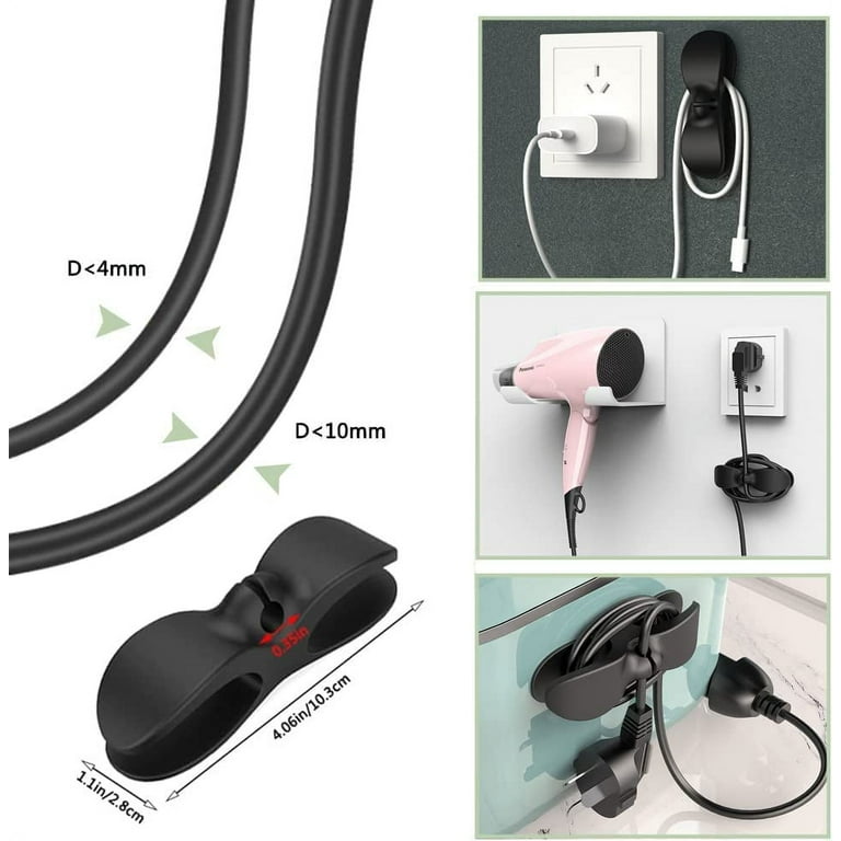 Kitchen Appliance Cord Organizer 6 Pack - HAISEABLING Stick-On Cord Winder For Coffee Maker, Mixer, Air Fryer