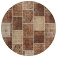 thumbnail image 2 of Addison Rugs Chantille Indoor/Outdoor Transitional Patchwork Paprika Washable Round Rug, 8' x 8', 2 of 6