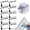 Silver, variant on Stationery Supplies Reusable Binding Clips Stainless Steel Non Damage Paper Clip for Documents 50 Pack