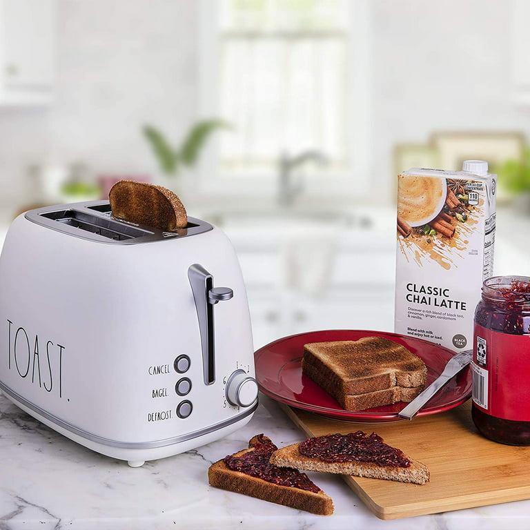Rae Dunn 2 Slice Toasters with Removable Tray, Small Kitchen
