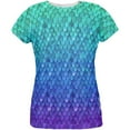 thumbnail image 1 of Halloween Mermaid Costume d'Écailles Partout T-Shirt pour Femmes, 1 of 2