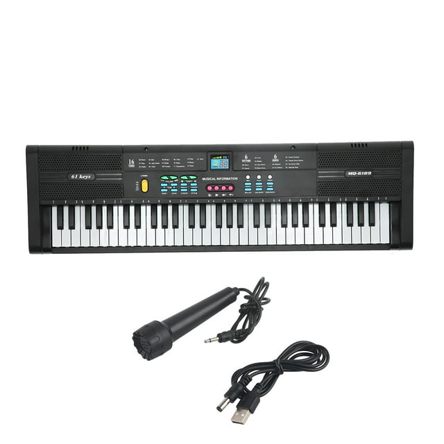 Electric Keyboardwith USB,Keyboard Piano Instrument 61 Multifunctional Piano Keyboard Piano Enhanced Durability