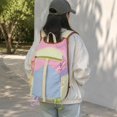 thumbnail image 1 of Quzzie Sac à Dos de Randonnée Sac à Dos Pliable Sac à Dos Imperméable Sac à Dos de Sport en Nylon Léger et Design Compact Convient pour la Course le Randonnée Activ Rose Bleu, 1 of 8