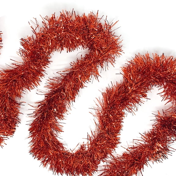 Christmas Foil Tinsel Garland Decoration for Holiday Tree Walll Rail Home Office Event-White for Window Fireplace Mantle Indoor Outdoor Decor