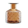 thumbnail image 2 of Northlight 9.75" Diamond Patterned Hand Blown Glass Vase - Orange, 2 of 2