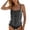 Black, variant on QURATI Swimwear Tankini Swimsuits for Women Plus Size Summer Beach 2 Piece Bathing Suit Swim Tank Tops Swimwear Black L