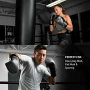 Hayabusa E1 Boxing Gloves for Men and Women - Grey/Black, 12oz