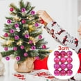 thumbnail image 2 of Deals of the Day Clearance Bigersell Shatterproof Christmas Tree Decorations New 24PCS Christmas Tree Ornament Pendant Party Supplies Tree Hanging Plastic Ball 3cm/1.18in Pinky, 2 of 5