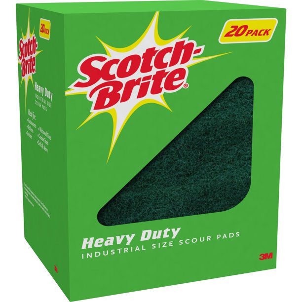 ScotchBrite Heavy Duty Scour Pads, 20Count