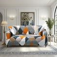thumbnail image 7 of NEWEEN Sofa Cover High Stretch Elastic Fabric Sofa Slipcover Chair Loveseat Couch Cover Polyester Spandex Furniture Protector Cover with 1 Pillowcase (1 Seater, Checkerboard), 7 of 7