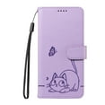 thumbnail image 5 of Allytechgroup Wallet Case for Google Pixel 7 Pro, Built-in Wrist Strap & Card Pocket & Cash Slot PU Leather Stand Phone Shell Shockproof Protective Full Body Cover for Women Girls, Purple, 5 of 12