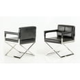 thumbnail image 2 of Black Bonded Leather Accent Chair, 2 of 3